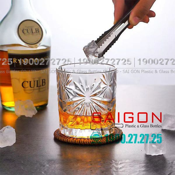 Deli DSKB037-1 - Ly Thủy Tinh Deli Fashion Delisoga Whiskey Wine 218ml | Thủy Tinh Cao Cấp