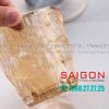 Deli KB047-1HA - Ly Thủy Tinh Deli Soda Lime Amber Rock Glass 260ml | Thủy Tinh Cao Cấp