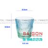 Deli KB047-1B - Ly Thủy Tinh Deli Soda Lime Bule Rock Glass 260ml | Thủy Tinh Cao Cấp