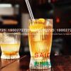 Deli DSKB162-2A - Ly Thủy Tinh Deli Stripes Tumber Glass 360ml | Thủy Tinh Cao Cấp