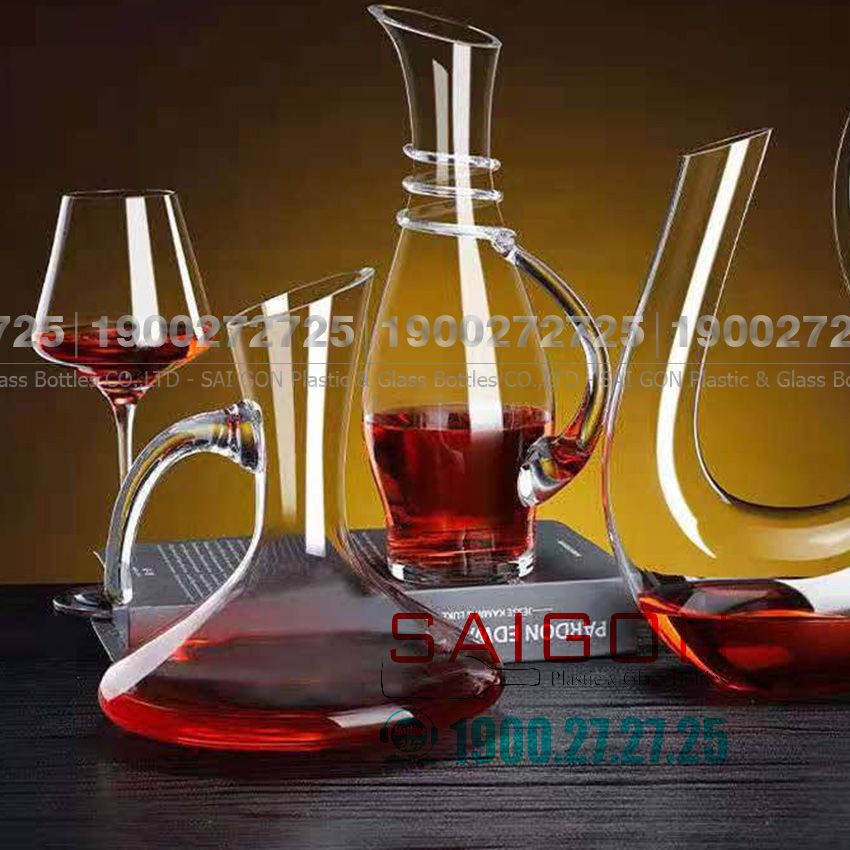 King Dealay JX9007 Bình Rót Rượu Thủy Tinh King Dealay Decanter