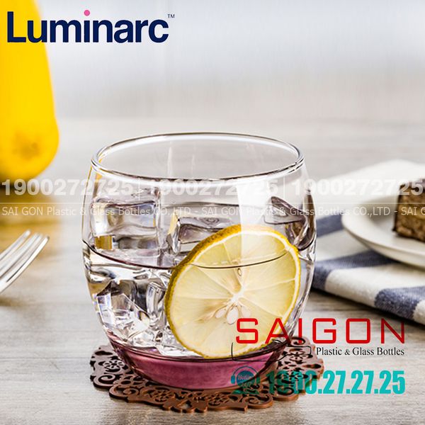 Luminarc J5386 - Ly Thủy Tinh Luminarc Salto Ice Pink 320ml | Thủy Tinh Cao Cấp