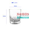 Union 385 - Ly Thủy Tinh Union Notch Bottom Rock Glass 240ml | Nhập Khẩu Thái Lan