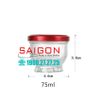 Hũ Thủy Tinh Sen Lùn Đựng Yến 75ml | 100ml Nắp Thiết