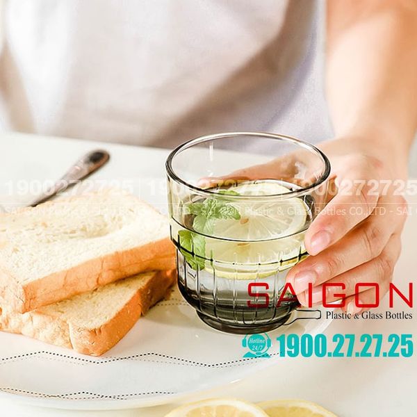 Libbey 820508 - Ly Thủy Tinh Libbey Cường Lực LinQ Grey Rocks  355ml | Nhập Khẩu E.U