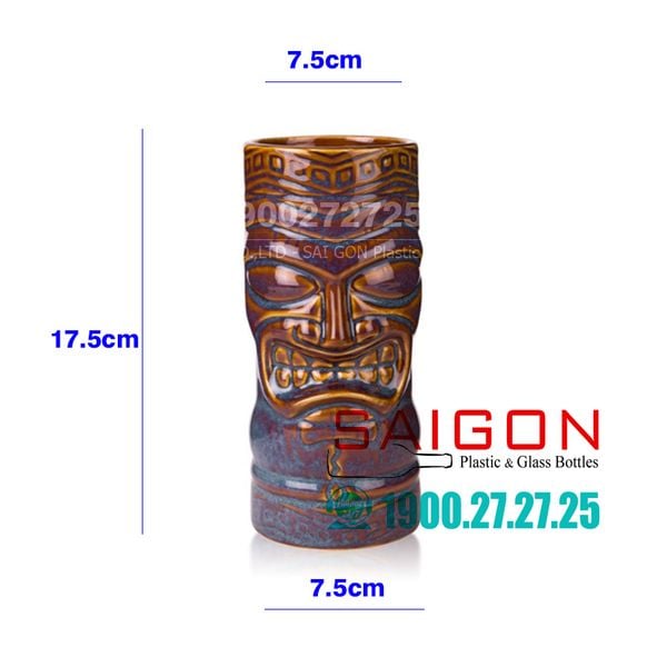 Libbey 996036 - Ly Sứ Libbey Tiki Tumbler Brown 592ml | Nhập Khẩu E.U