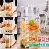 DELI E001H1 - Bình Nước Thủy Tinh Deli Pitcher Glass 1850ml | Thân Chấm Bi