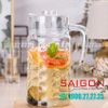 DELI E001H1 - Bình Nước Thủy Tinh Deli Pitcher Glass 1850ml | Thân Chấm Bi