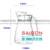 Deli EH1008-1 - Bình Nước Thủy Tinh Deli Pitcher 1150ml | Thủy Tinh Cao Cấp