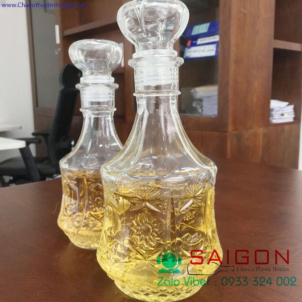 Bình Pha lê Đựng rượu 750ml | BCR 11 , Thủy Tinh Cao Cấp