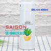 Bình Thủy Tinh Bọc Nhựa PP Giữ Nhiệt 400ml ( BN.14)