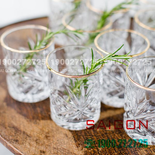 Libbey 929348 - Ly Thủy Tinh Libbey Hobstar DOF Gold Rim 355ml – Chai ...