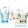 Bormioli Rocco 418930B - Ly Thủy Tinh Cường Lực Chịu Nhiệt Bormioli Rocco Rock Bar Màu Xanh Lá 270ml | Nhập Khẩu Italia