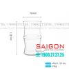 DELI GPB47 - Ly Thủy Tinh Deli Glasses Eco Borosilicate Hight Ball Bamboo Glass Cup 440ml | Thủy Tinh Cao Cấp
