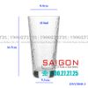 DELI DSY5840-3 - Ly Thủy Tinh Delisoga Studio Stripes Tumber Glass 410ml | Thủy Tinh Cao Cấp