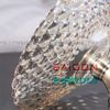 ELEGANT NC-354 - Dĩa Thủy Tinh Chấm Bi Chân Đồng Elegant Đường Kính 24.0cm | Thủy Tinh Màu Cao Cấp