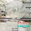 ELEGANT JZ-339 - Dĩa Thủy Tinh Bi Đại Cà mờ  Elegant Đường Kính 37.0cm | Thủy Tinh Màu Cao Cấp