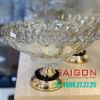 ELEGANT 3319AC - Dĩa Thủy Tinh Tiệp Chân Đồng Elegant Đường Kính 36.0cm | Thủy Tinh Màu Cao Cấp