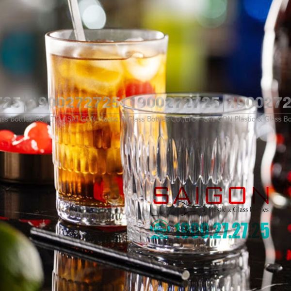 Pasabahce 1204320 - Ly Thủy Tinh Pasabahce Novalties Rain Water Tumbler Glass 250ml | Nhập Khẩu Thổ Nhĩ Kỳ