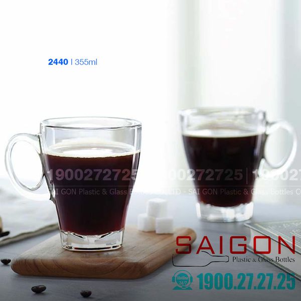 Ocean P02440 - Ly Thủy Tinh Ocean Caffe Americano 355ml | Nhập Khẩu Thái Lan