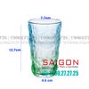 Deli KB047-2B - Ly Thủy Tinh Deli Soda Lime Blue Tumber Glass 305ml | Thủy Tinh Cao Cấp