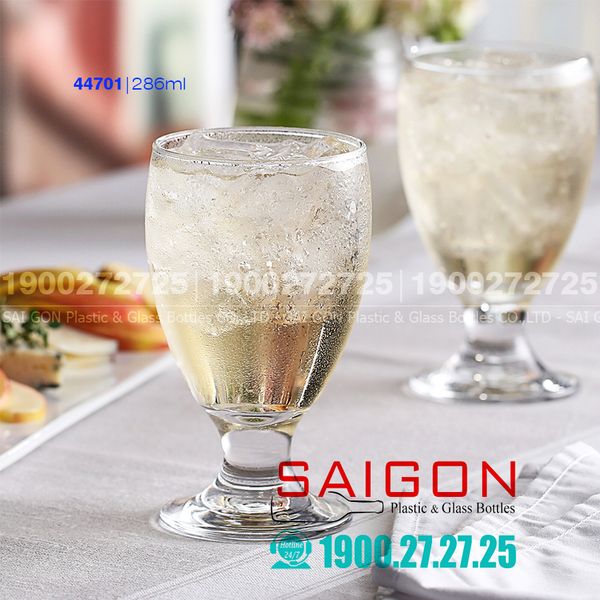 Pasabahce 44701 - Ly Thủy Tinh Pasabahce Capri Banquet Goblet Glass 286ml | Nhập Khẩu Thổ Nhĩ Kỳ