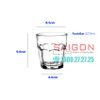 Bormioli Rocco 418930B - Ly Thủy Tinh Cường Lực Chịu Nhiệt Bormioli Rocco Rock Bar Màu Xanh Lá 270ml | Nhập Khẩu Italia