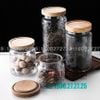 DELI HMF-G26 - Hũ Thủy Tinh Delisoga Vintage Wooden Lid Jar Glass Nắp Gỗ | Dung Tích Và Họa Tiết Tùy Chọn