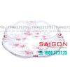 ELEGANT JZ-336.2M - Dĩa Thủy Tinh Hồng Tim Elegant Đường Kính 35.0cm | Thủy Tinh Màu Cao Cấp