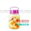 Bình Thủy Tinh Quai Xách Nắp Tím 10.0 Lít | HK 10.0 , Tùy Chọn Có hoặc không vòi