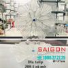 ELEGANT 308-1 - Dĩa Thủy Tinh Cạn Hoa Tulip Cà Mờ Elegant Đường Kính 37.0cm | Thủy Tinh Màu Cao Cấp