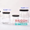 Hũ Thủy Tinh Lùn Nắp Thiết 200ml | 100ml