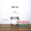 Hũ Thủy Tinh Nắp Gài 500ml | Nắp Thủy tinh