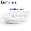 Luminarc N3083 - Khay Nướng Thủy Tinh Luminarc Smart Cuisine Oval 32cm * 20cm | Thủy Tinh Trắng Sữa Cao Cấp , Nhập Khẩu Pháp