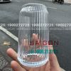 Deli JS5177B - Ly Thủy Tinh Sọc Deli Strip Can Glass 460ml | Thủy Tinh Cao Cấp