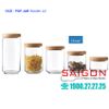 Hũ Thủy Tinh Ocean Pop Jar Wooden Lid Cao Cấp | Nhập khẩu Thái Lan