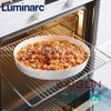 Luminarc P4021 - Khay Nướng Thủy Tinh Luminarc Smart Cuisine Trianon Tròn 26cm | Thủy Tinh Trắng sữa Cao cấp , Nhập Khẩu Pháp