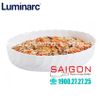 Luminarc P4018 - Khay Nướng Thủy Tinh Luminarc Smart Cuisine Trianon Oval ( 32cm*24cm ) | Thủy Tinh Trắng sữa Cao cấp , Nhập Khẩu Pháp