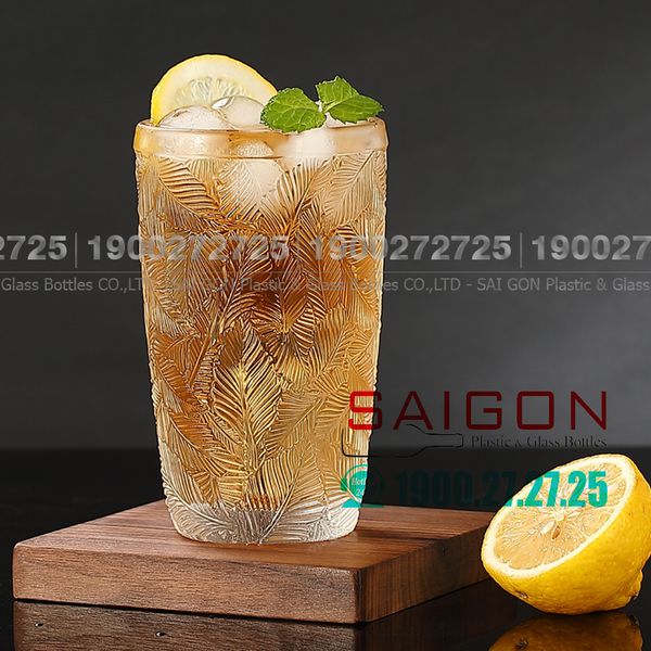 DELI DSKB164-2 - Ly Thủy Tinh Deli Summer Forest Hight Ball Glass 380ml | Thủy Tinh Cao Cấp