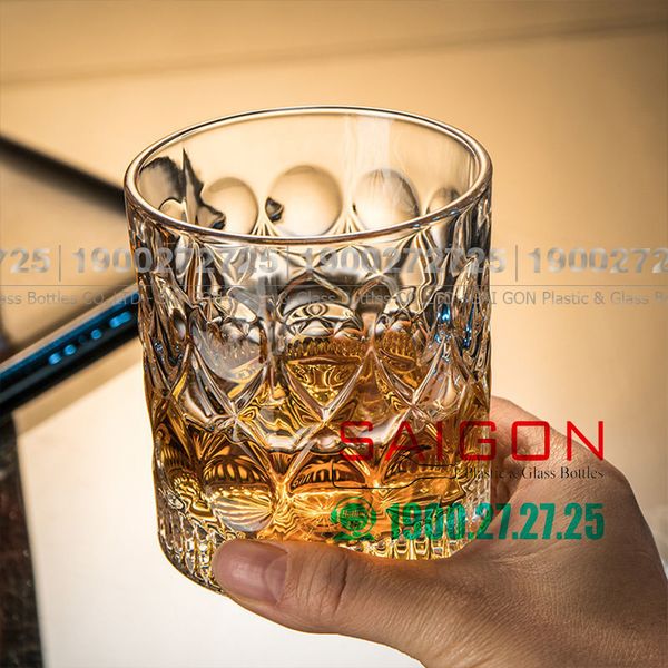 HONGLI 5412XO - Ly Thủy Tinh Hongli Whisky Glass 285ml | Thủy Tinh Cao Cấp