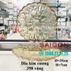 ELEGANT JZ-398V - Dĩa Thủy Tinh Kim Cương Vàng  Elegant Đường Kính 35.0cm | Thủy Tinh Màu Cao Cấp