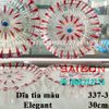 ELEGANT JZ-337-3M - Dĩa Thủy Tinh Cạn Tròn Tia Màu Elegant Đường Kính 30.0cm | Thủy Tinh Màu Cao Cấp