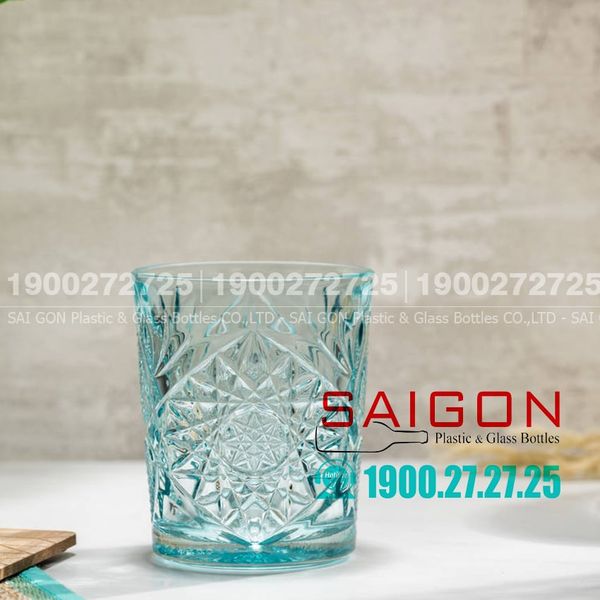 Libbey 922288 - Ly Thủy Tinh Cao Cấp Libbey Hobstar DOF Tumbler Ebony Green 355ml | Nhập Khẩu E.U