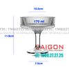 INS JYBDL-2 - Ly Thủy Tinh Có Chân Strip Cocktail Glass 170ml | Thủy Tinh Cao Cấp