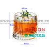 Deli KB148D - Ly Thủy Tinh Deli Whisky Rock 170ml | Sọc Chéo , Thủy Tinh Cao Cấp