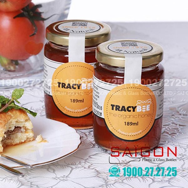 Hũ Thủy Tinh Tròn 189ml Nắp Thiết