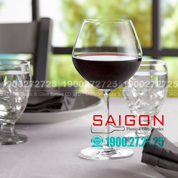 Ocean 1026D22 - Ly Thủy Tinh Ocean Santé Burgundy 635ml | Nhập Khẩu Thái Lan