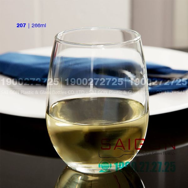 Libbey 207 - Ly Thủy Tinh Libbey Stemless Wine 266ml | Nhập Khẩu USA