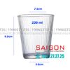 King Dealay H017 - Ly Thủy Tinh King Dealay studio Rock Glass 250ml | Thủy tinh Cao Cấp