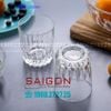 Union 385 - Ly Thủy Tinh Union Notch Bottom Rock Glass 240ml | Nhập Khẩu Thái Lan